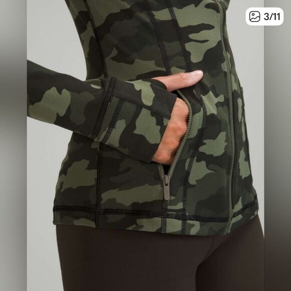 Lululemon Define Jacket Luon Heritage Camo Olive Green 12 - Picture 11 of 11